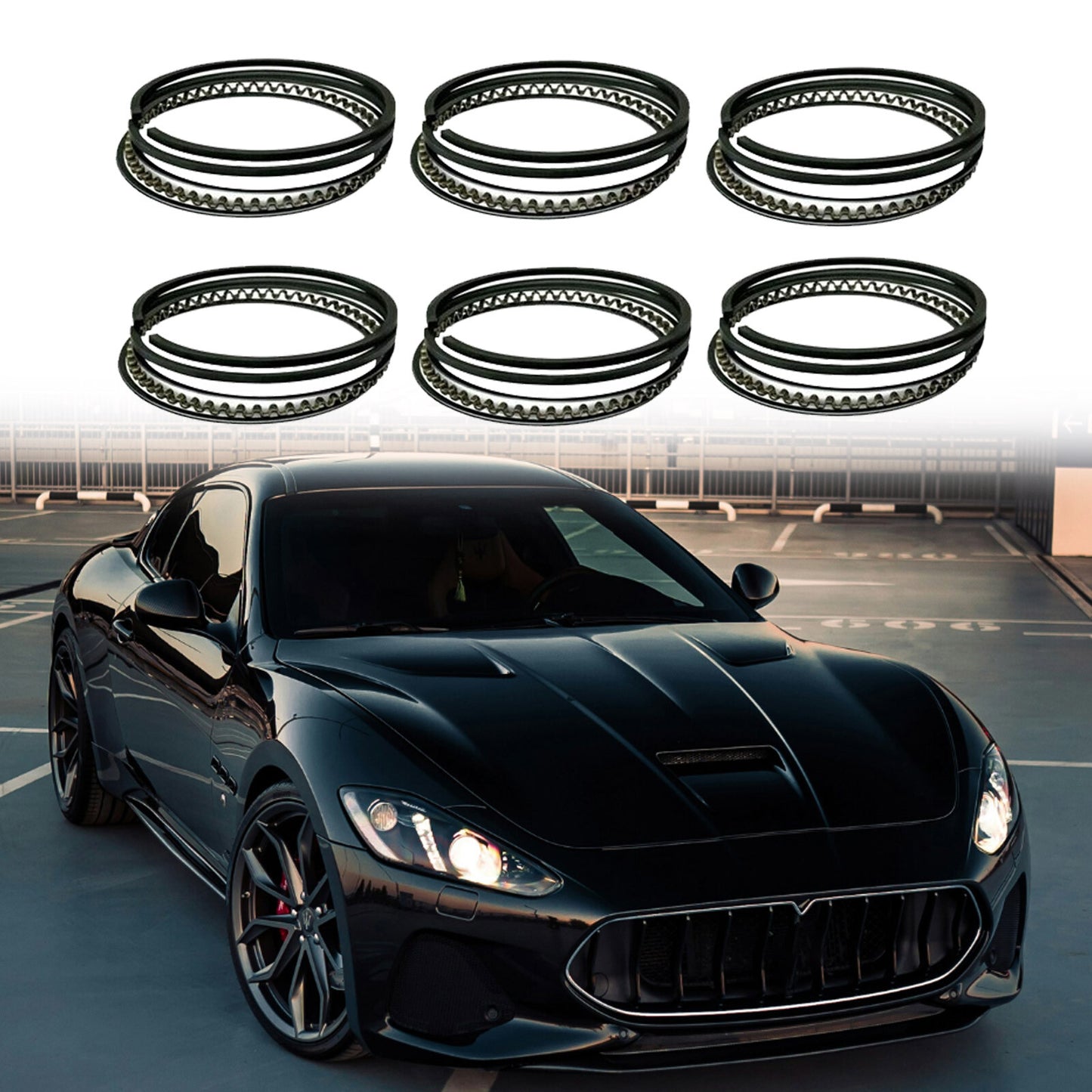 PISTON RINGS set for Maserati Ghibli for Levante Quattroporte 3.0L TT V6 Engine F160