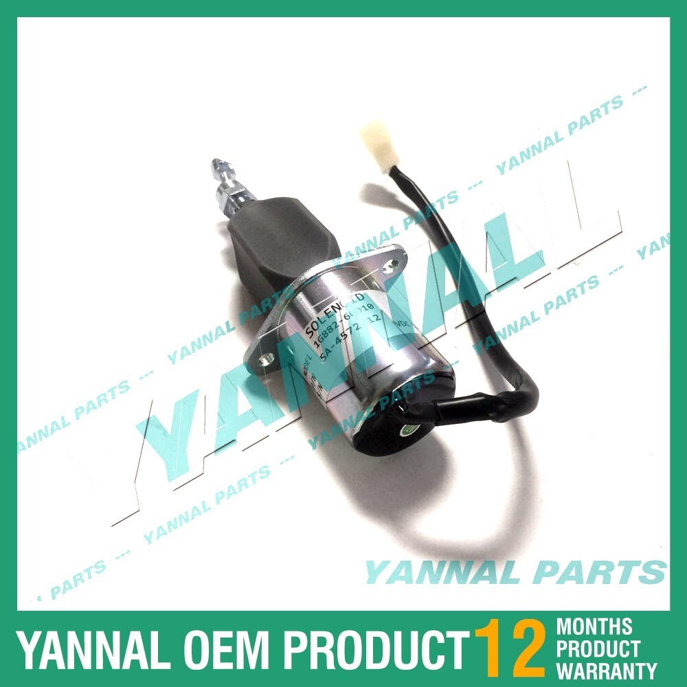 Suitable for Kubota engine 1G882-60010/SA-4572-12 shutdown solenoid valve for forklifts and excavators.