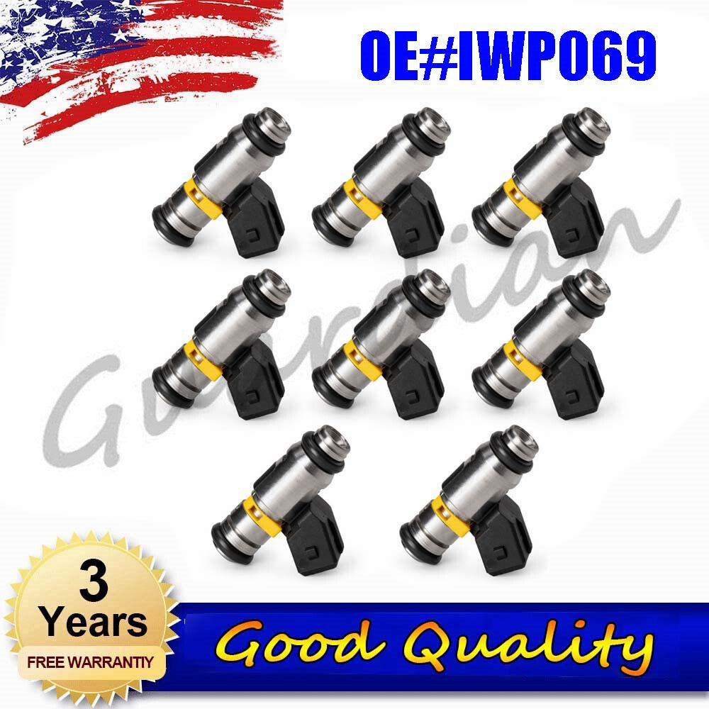 IWP069 8x Fuel Injector New Replacement Part for MERCRUISER MAG V8 V6 861260T Boat M EFI