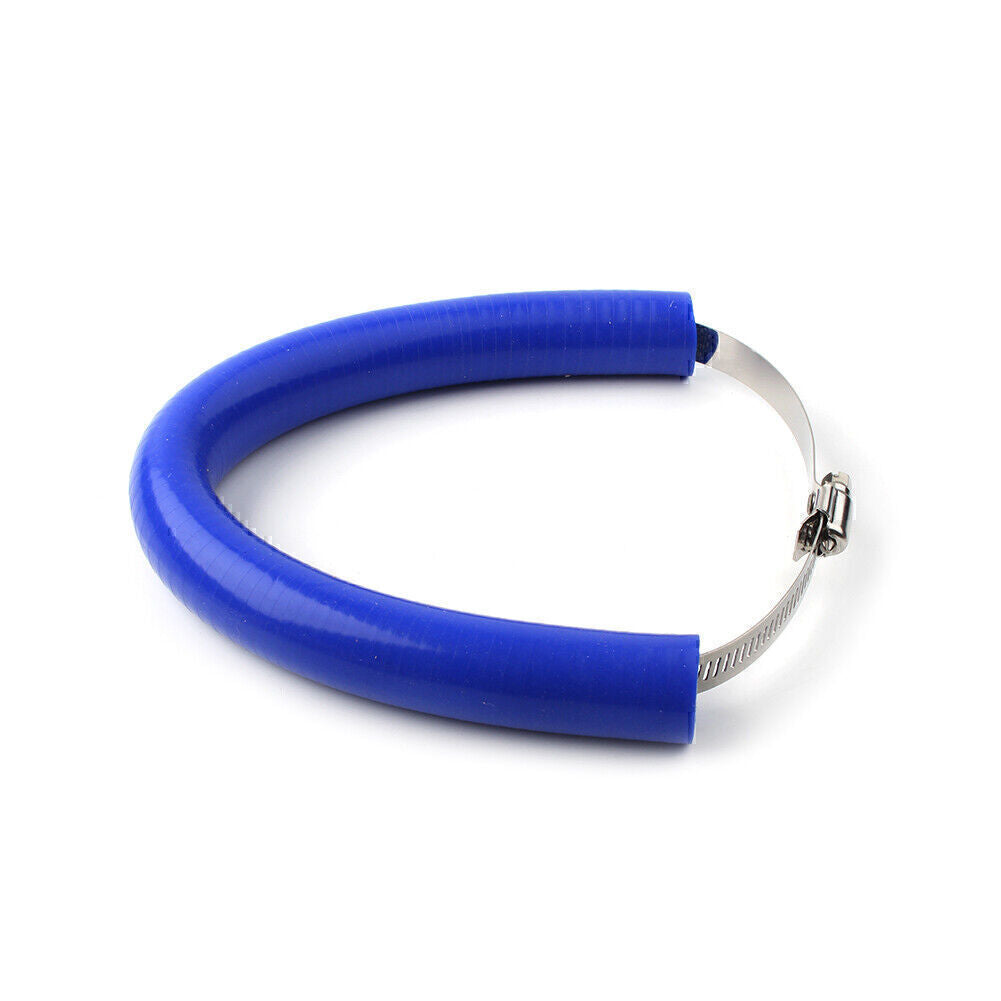 Universal Dirt Bike Exhaust Pipe Heat Shield Crash Protector Guard Blue