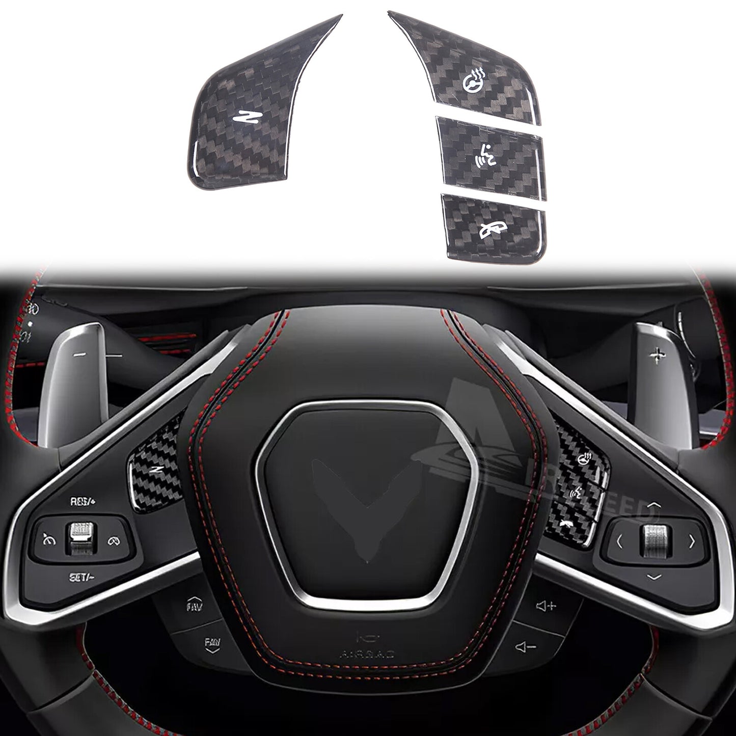 ABS smoked black taillight cover trim for Tesla Model 3/Y 2016-2022