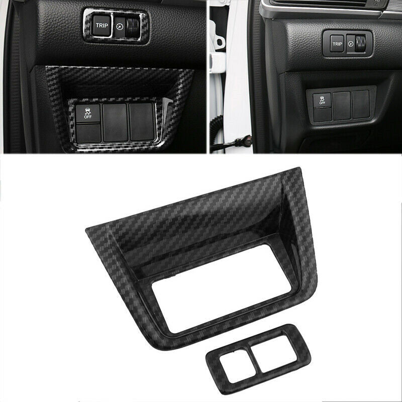 for Honda Accord 10th 2018-2022 Carbon Style Headlight Switch Control Frame Trim