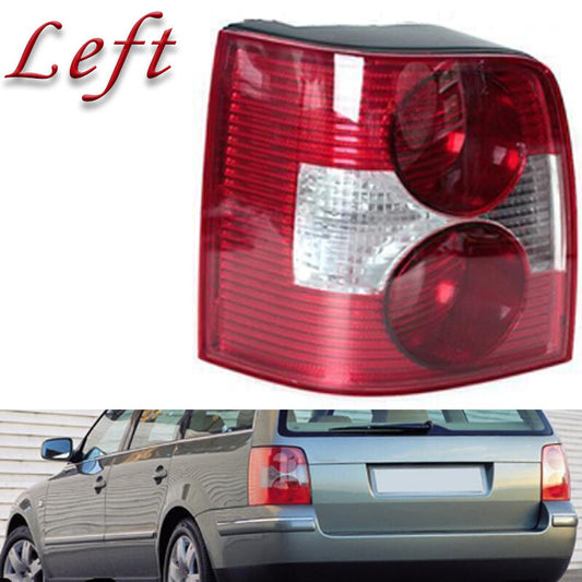 Left side applicable to for Volkswagen for Passat B5 2000-2004, taillight and brake light bulb missing.