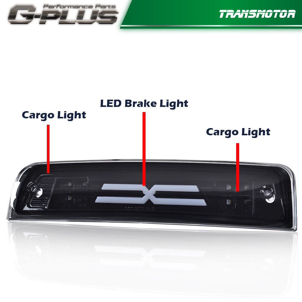 Fits 09-18 for RAM 1500 2500 3500 X-ray LED three-piece lamp/glossy surface