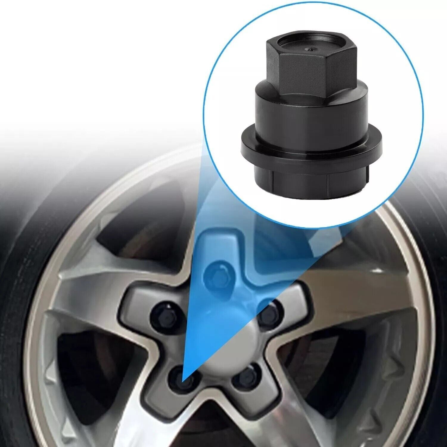 NEW 5Pcs Black Lug NUT Covers Cap fits for Chevrolet S10 Blazer for GMC Jimmy Sonoma US