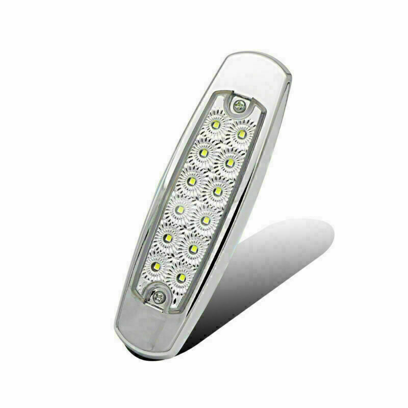 12V 12LED Amber White Side Marker Sealed Turn Signal Lamp for Kenworth for Peterbilt