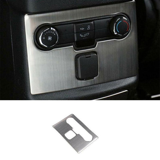Back Row Console AC Switch Panel Trim for Ford Explorer 2016-19 Silver Titanium