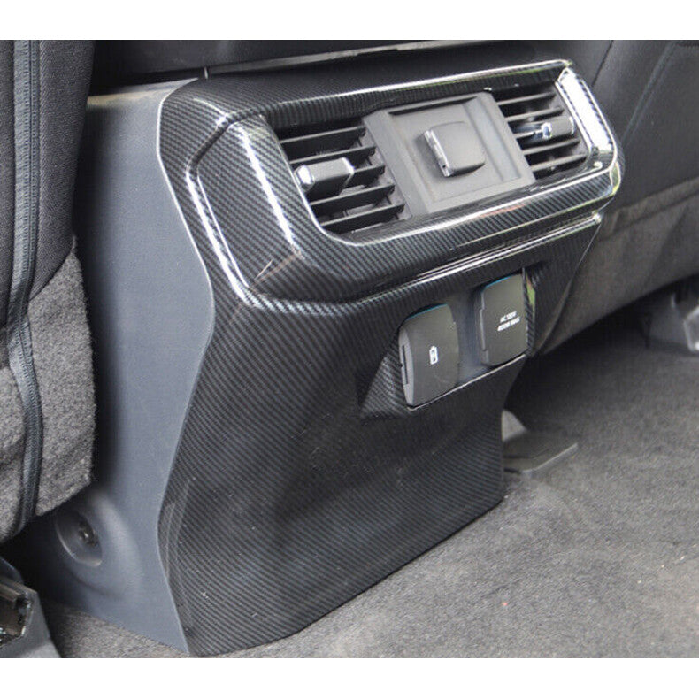 for Ford F150 2021-2023 Carbon Fiber Rear Row Air Outlet Vent frame Cover Trim