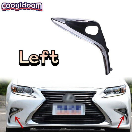 Left front fog light bezel cover for Lexus ES300h ES350 2016 2017 ABS