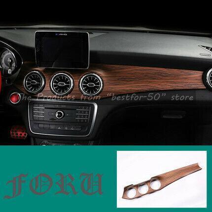 Wooden Coverlay Dash Cover for Mercedes for Benz CLA W117 GLA X156 Decorative Trim