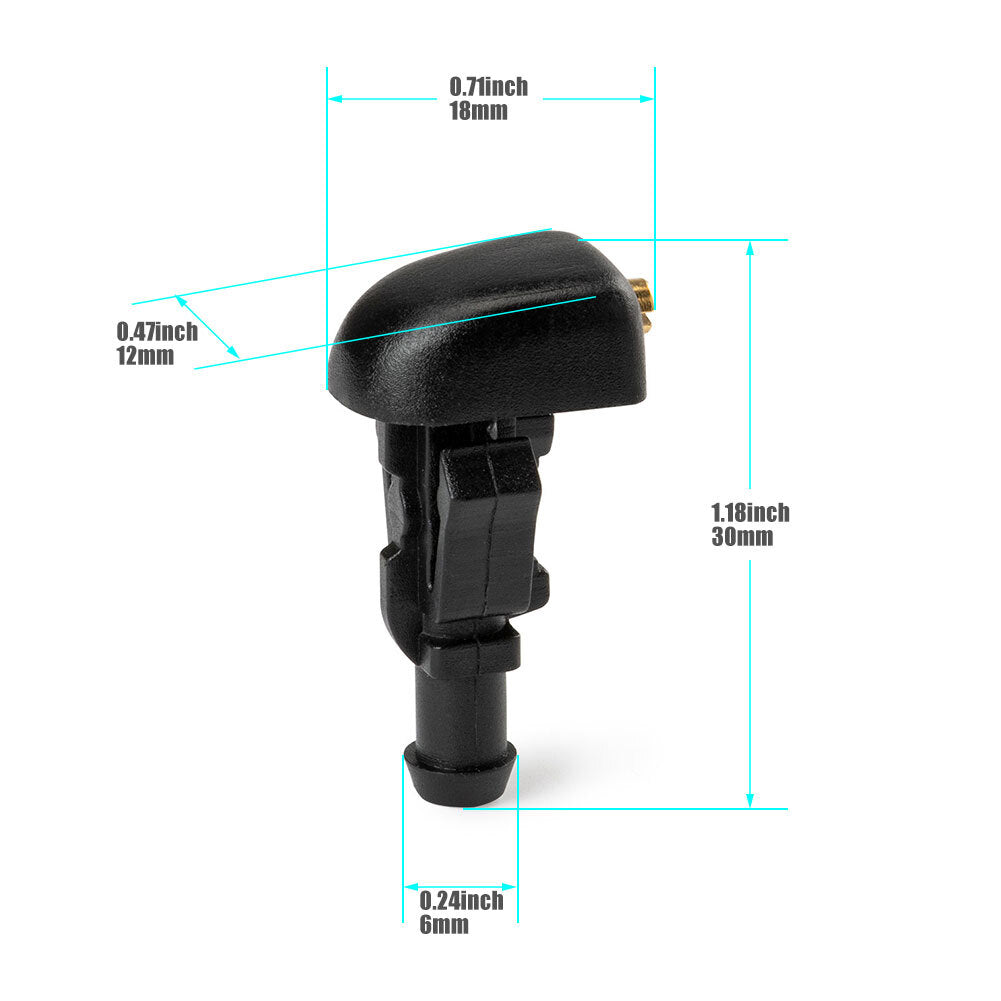 2X Windshield Wiper Washer Spray Jet Nozzle for Ford F150 2004-2014 3W7Z17603AA
