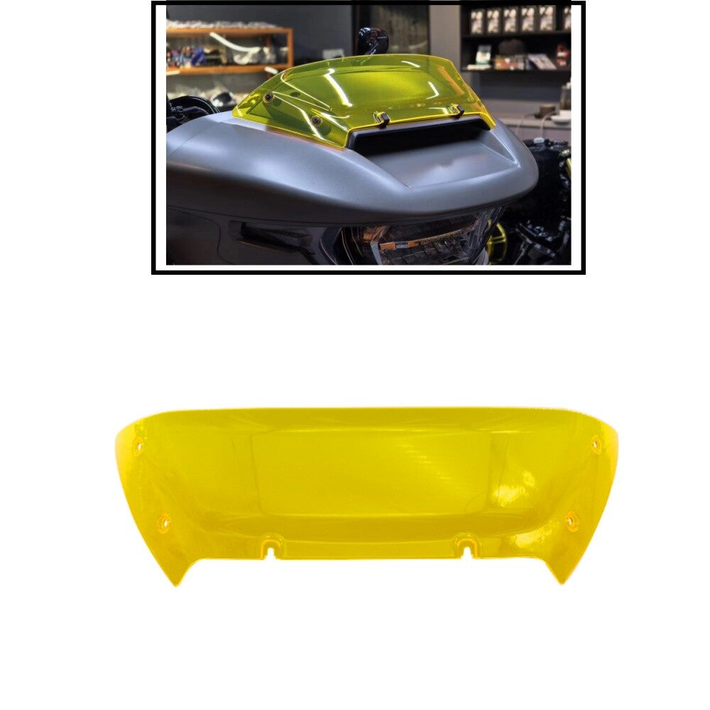 23-2024 Black 6'' Wave Wind Screen Windshield For Touring CVO Road Glide FLTRXSE