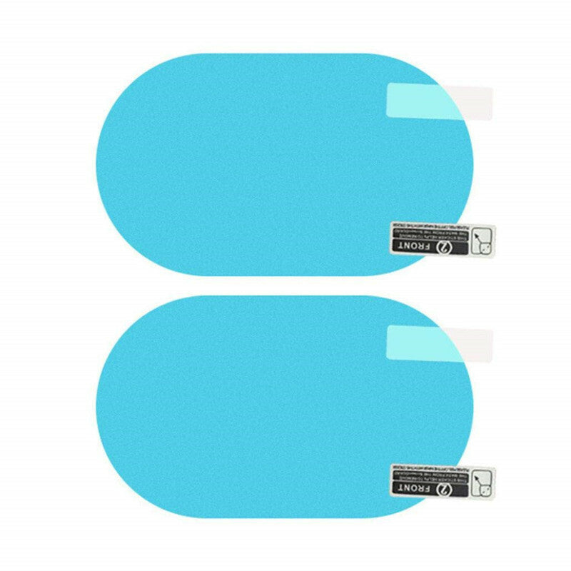 4Pc Car Rearview Mirror Membrane Anti-fog Rainproof Window Automobile Clear Film