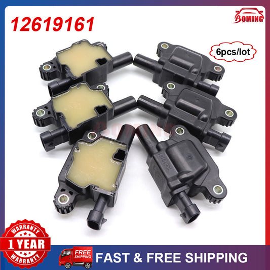 6-pack of high-quality ignition coils for GimChill for Chevrolet for Sierra Silverado 1500 for Corvette CTS