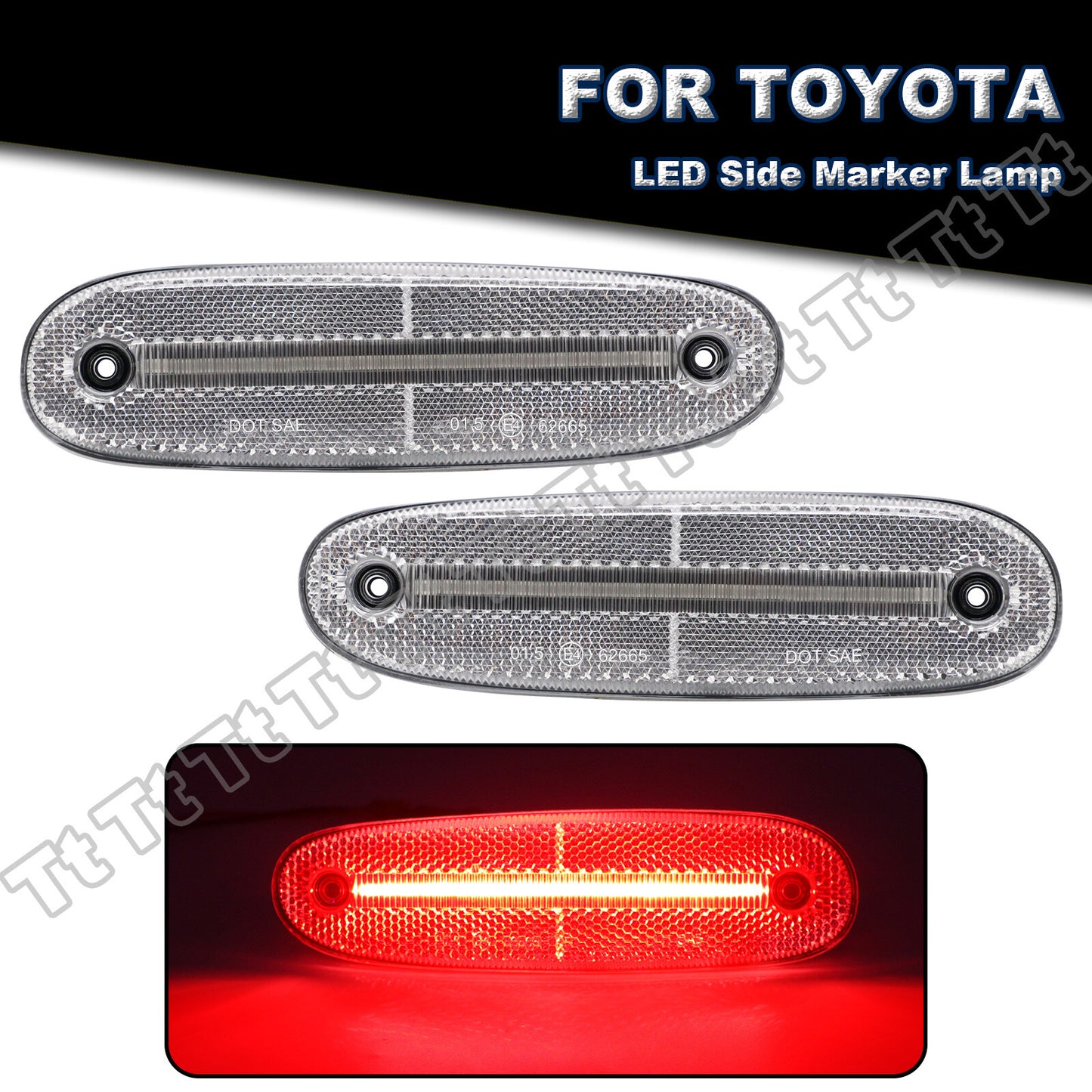 1993 - 98 Dongtian Supra JZA80 Red Mold LED Topaz Lamp LED Topaz Stone