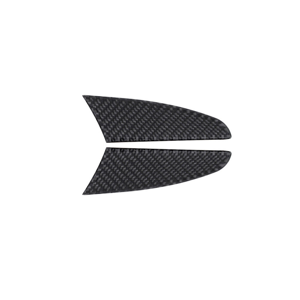 2pcs Carbon Fiber Inner Door Bowl Cover Trim for Porsche 718 2016-2022