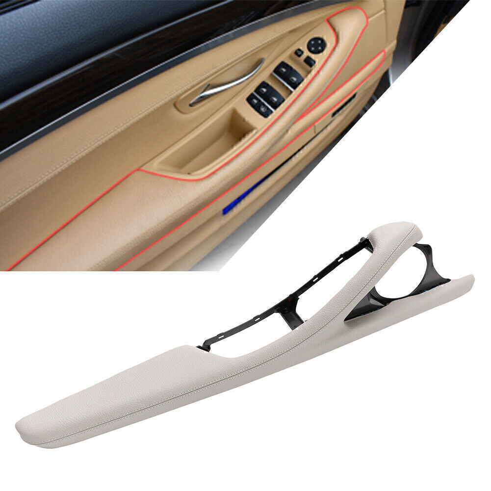 Interior Door Panel Handle Pull Cover Trim Fit for BMW 5 Series F10 F11 F18 Gray