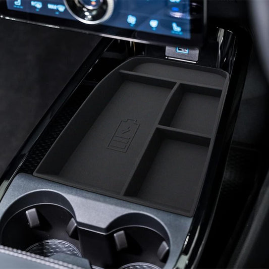 Center console storage + phone charging anti-slip design, suitable for 2021-24 for Ford for Mustang Mach-E.