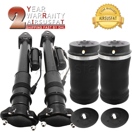 4pcs Rear Air Suspension Shocks Air Springs W/ADS for Mercedes W164 X164 GL ML