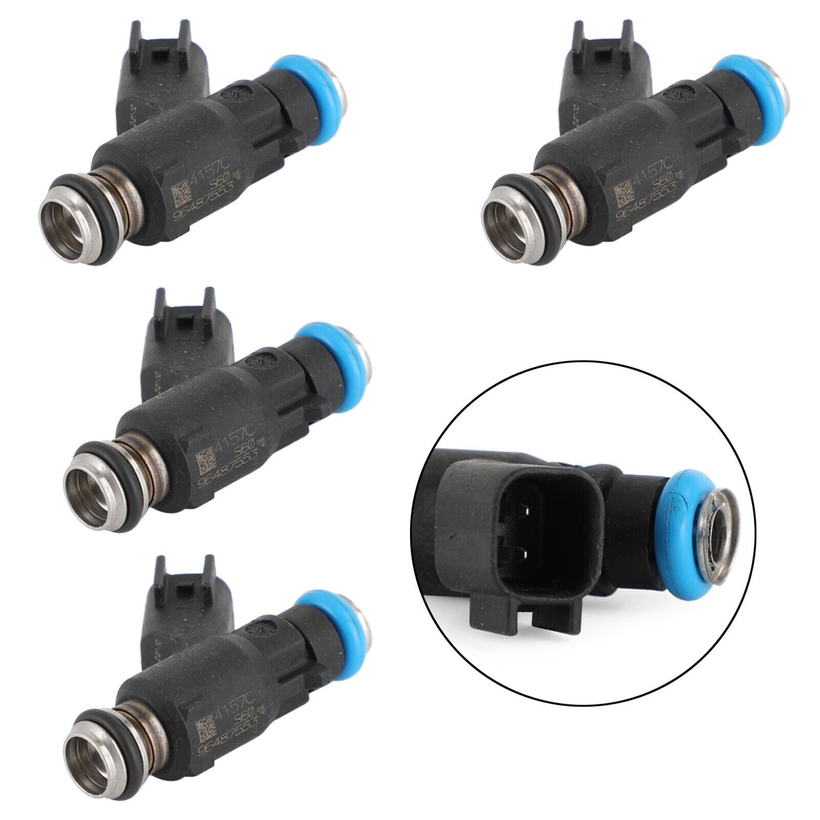 4 Fuel Injectors Fit for Chevrolet Aveo Aveo5 06-08 for Pontiac Wave Wave5 96487553
