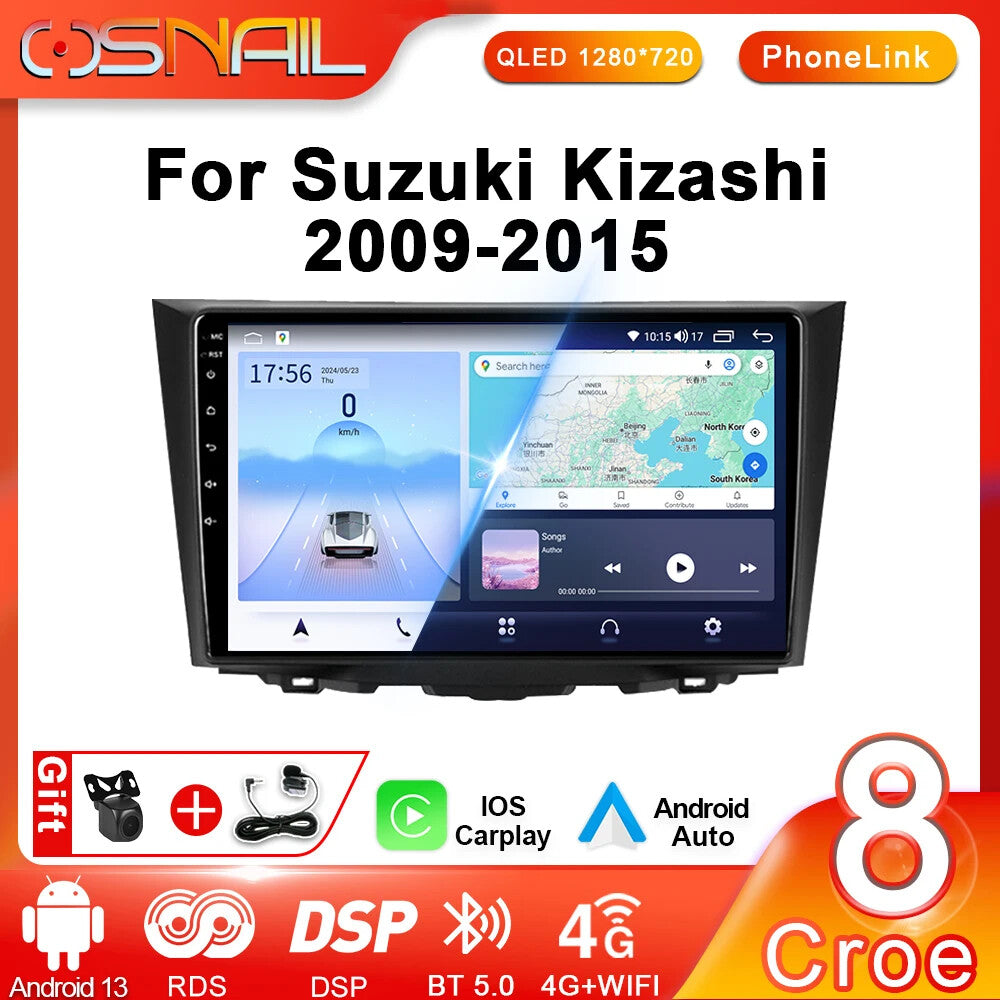 for Suzuki Kizashi 2009-2015 Android CarPlay Car Stereo Radio GPS Player Screen