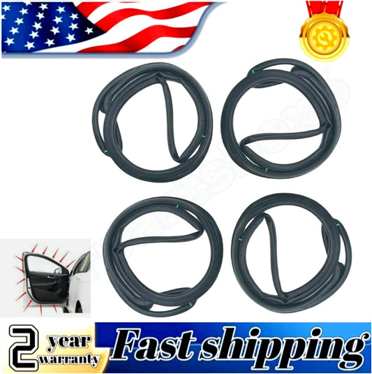 Door airflow deflector 4-piece Slence door opening gasket for Accord Sedan 2008 - 2012