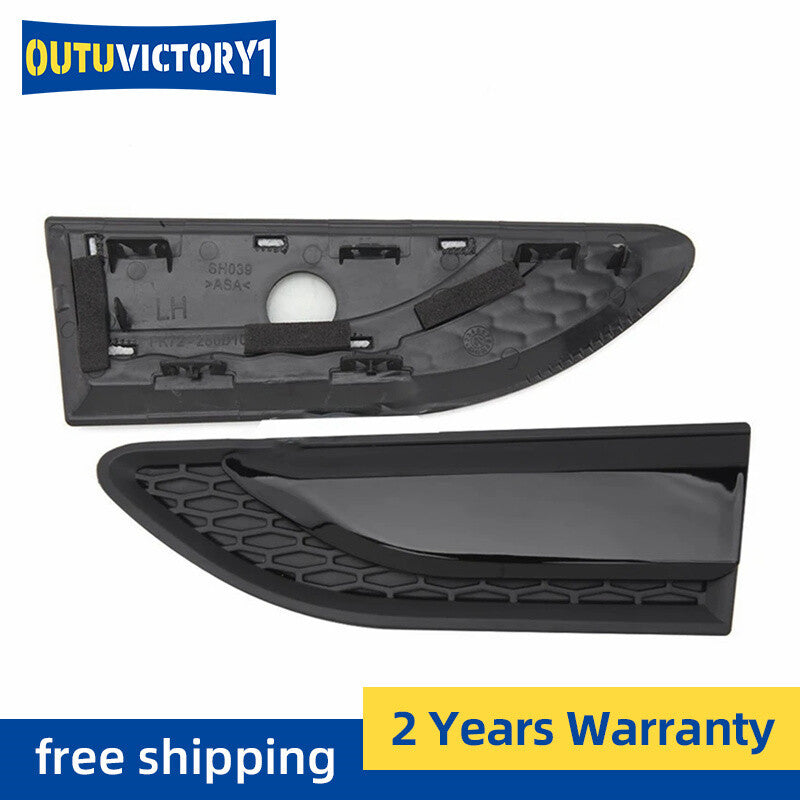 A pair of Fender grille accents in black Louver fits the for Land Rover Discovery Sport 2015-21