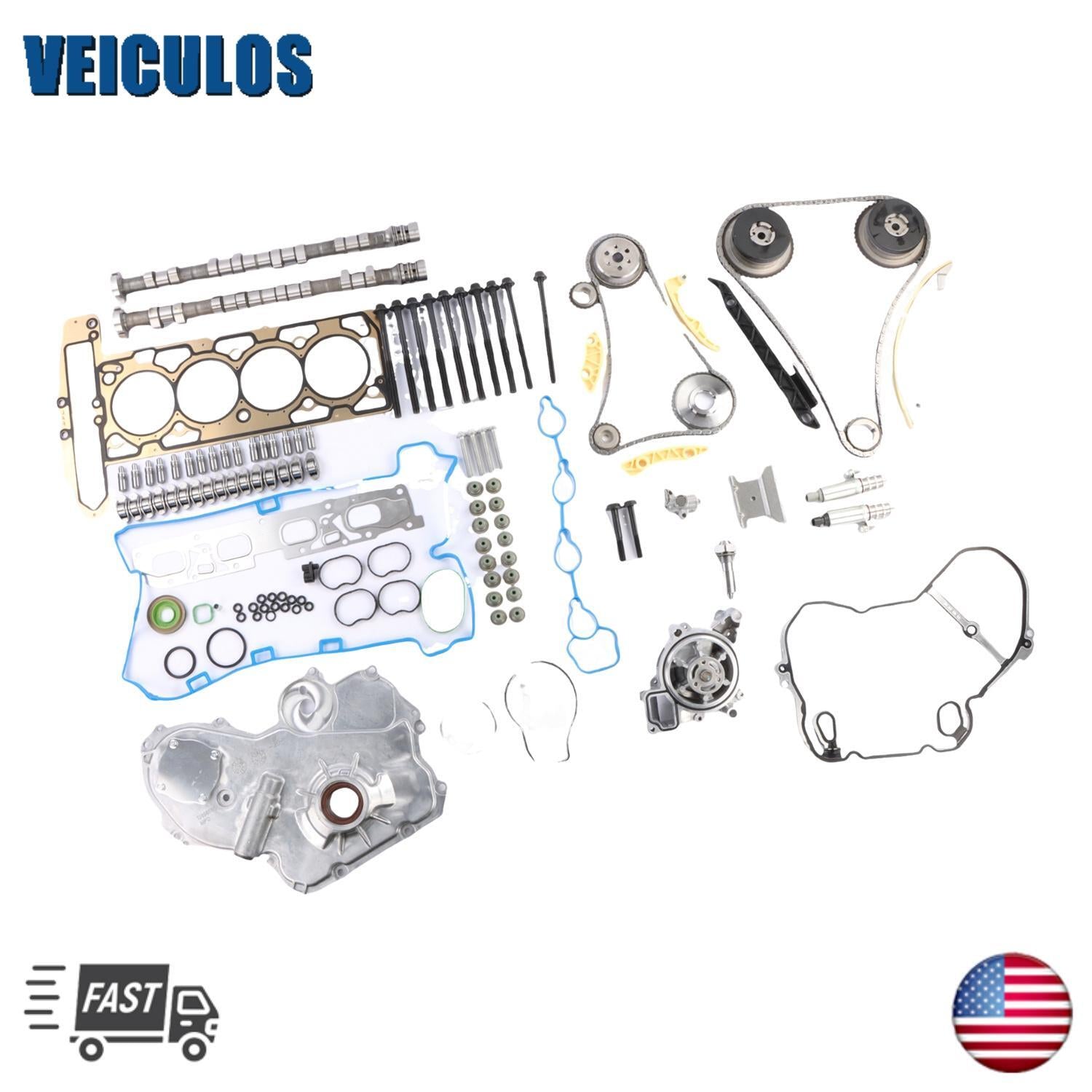 Camshaft Lifters Timing Chain Set For 2010-2015 for Chevrolet Equinox for Buick GM 2.4L