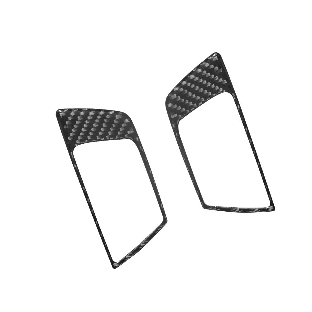 2Pcs Carbon Fiber Rear Door Handle Sticker Cover Trim for Ford Fiesta 2011-2015