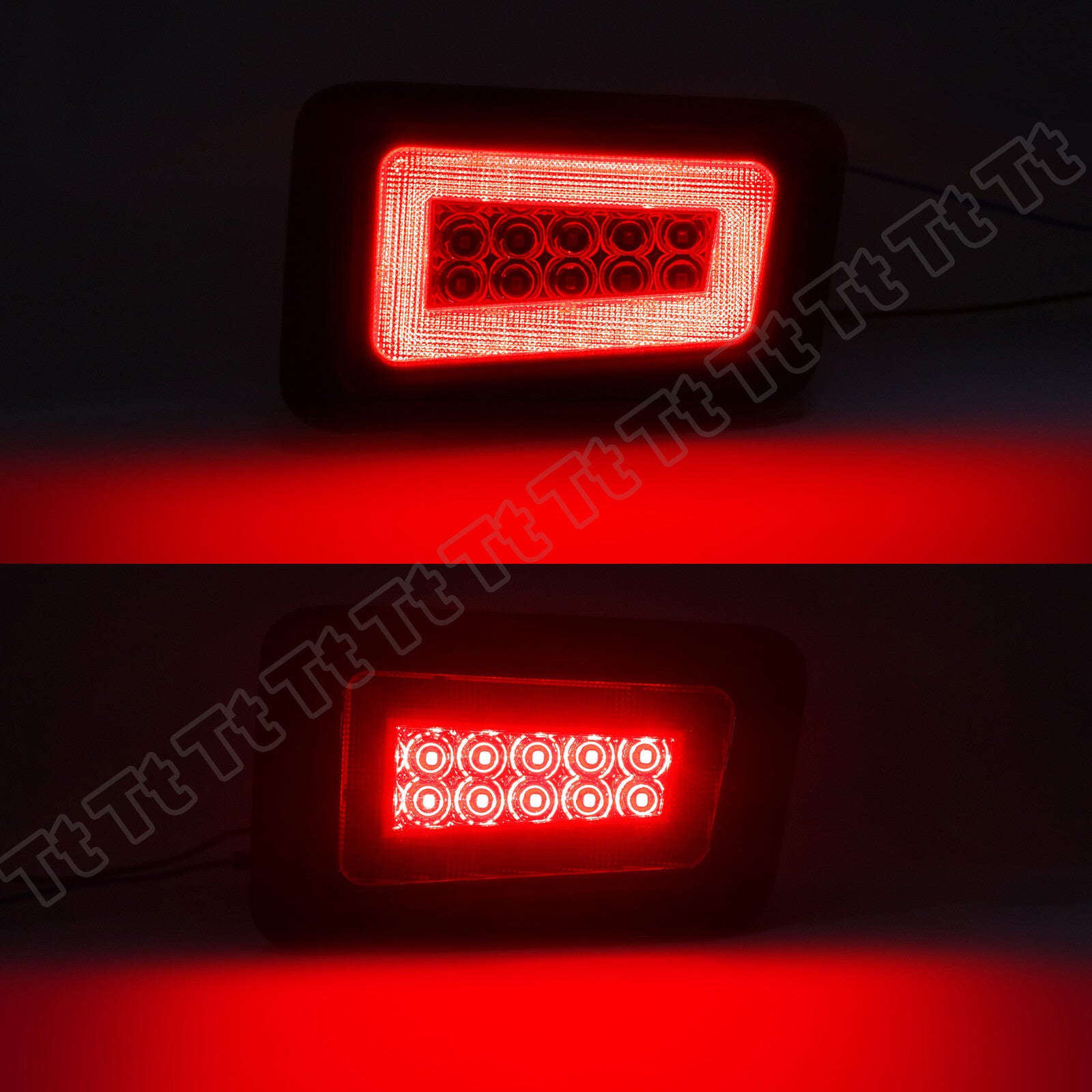 Smoked LED taillights, turn signals, and reverse brake lights suitable for 2005-2009 for Hummer H2 SUVs.
