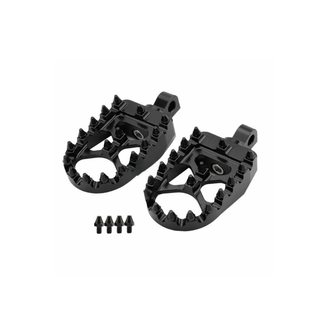 Black MX Style Wide Fat Foot Pegs Footrest Fit for Harley Dyna Softail Sportster