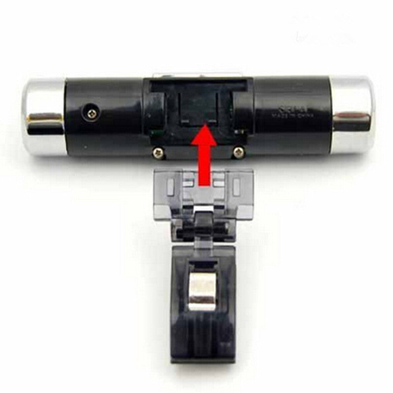 Car SUV Air Vent Clip-on Digital LED Backlight Thermometer Celsius Clock