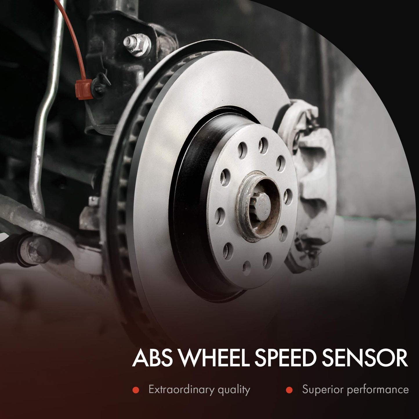 Two-piece front-side ABS wheel speed sensor kit suitable for Toyota for Sienna 2004-2010 V6 3.3L 3.5L...