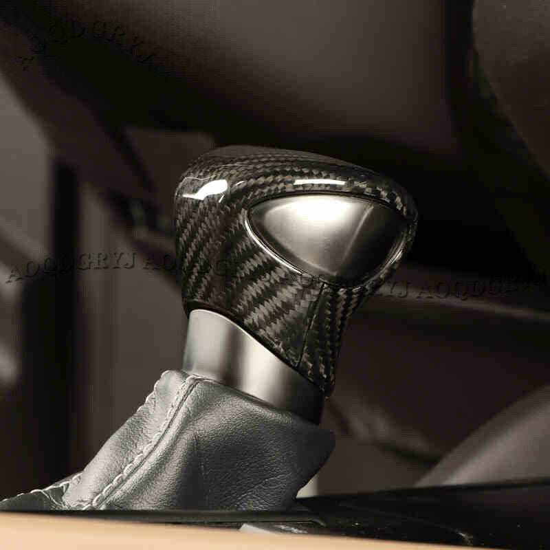 2Pcs Real Carbon Fiber Gear Shift Knob Cover Trim for Lexus ES350/300h 2019-2022