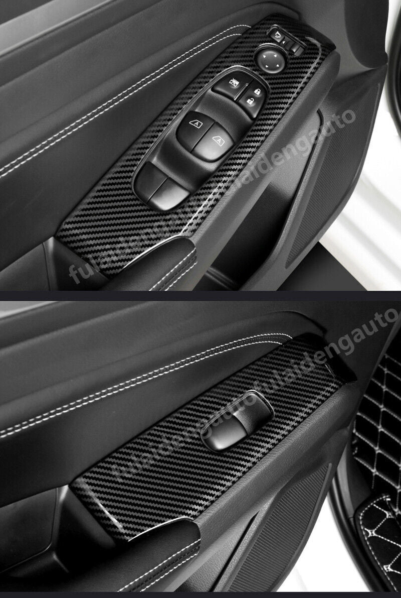 for Nissan Altima 2019-2022 Carbon Fiber Window Lift Switch Regulator Cover Trim