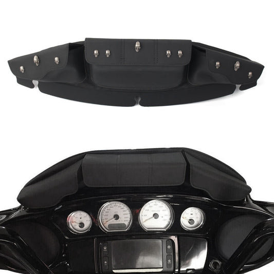 MEM5804 Black Front Wind Fork Air Deflector Fit for Honda for Kawasaki for Yamaha Motorcycle