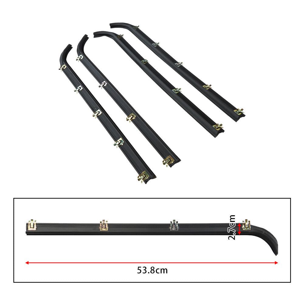 4¡ÁDoor Window Belt Weatherstrip Molding Sweep Felt Trim Seal for Ford F150 F250