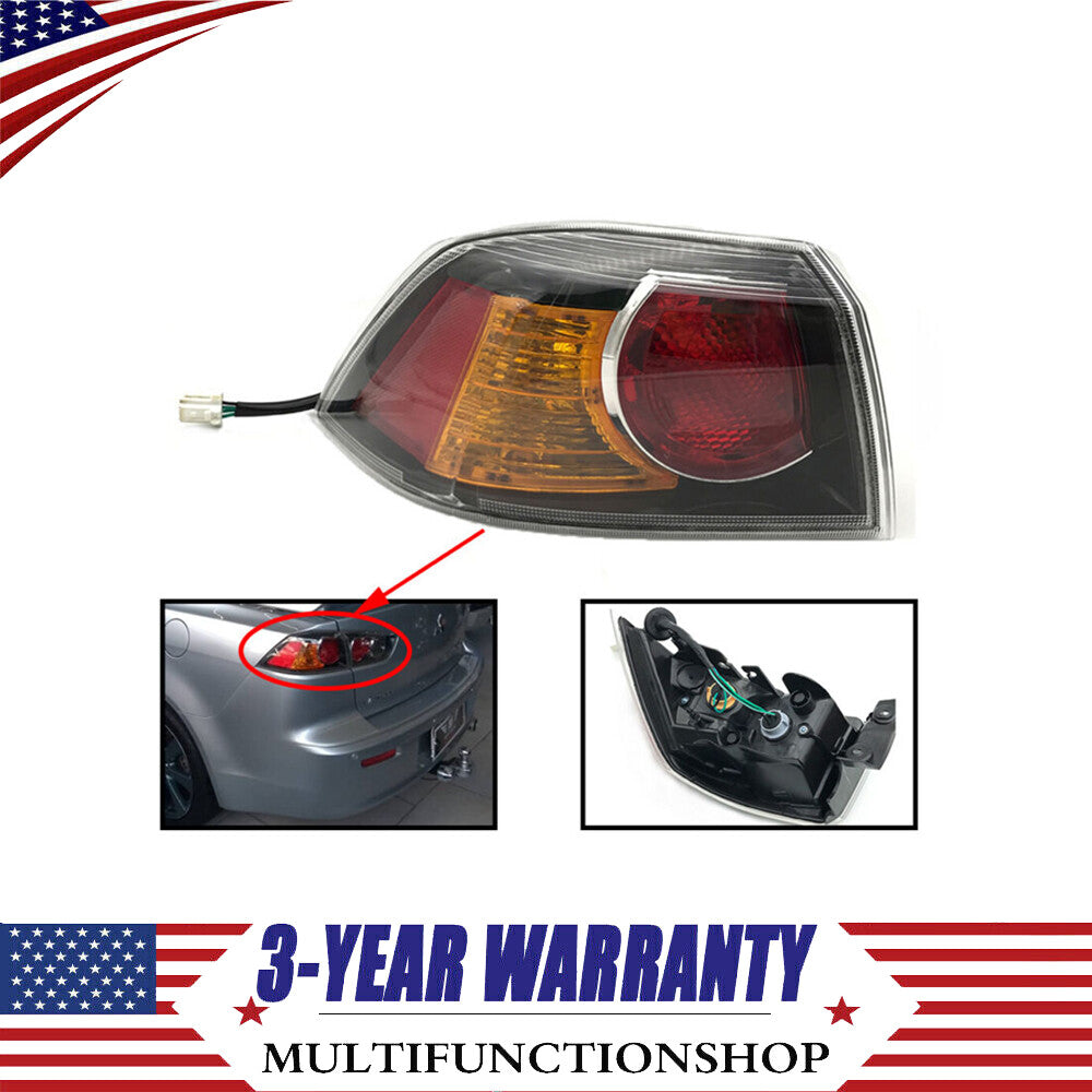Left Driver Side Tail Light Lamp for Mitsubishi Lancer 2009 2010-2015 8330A621