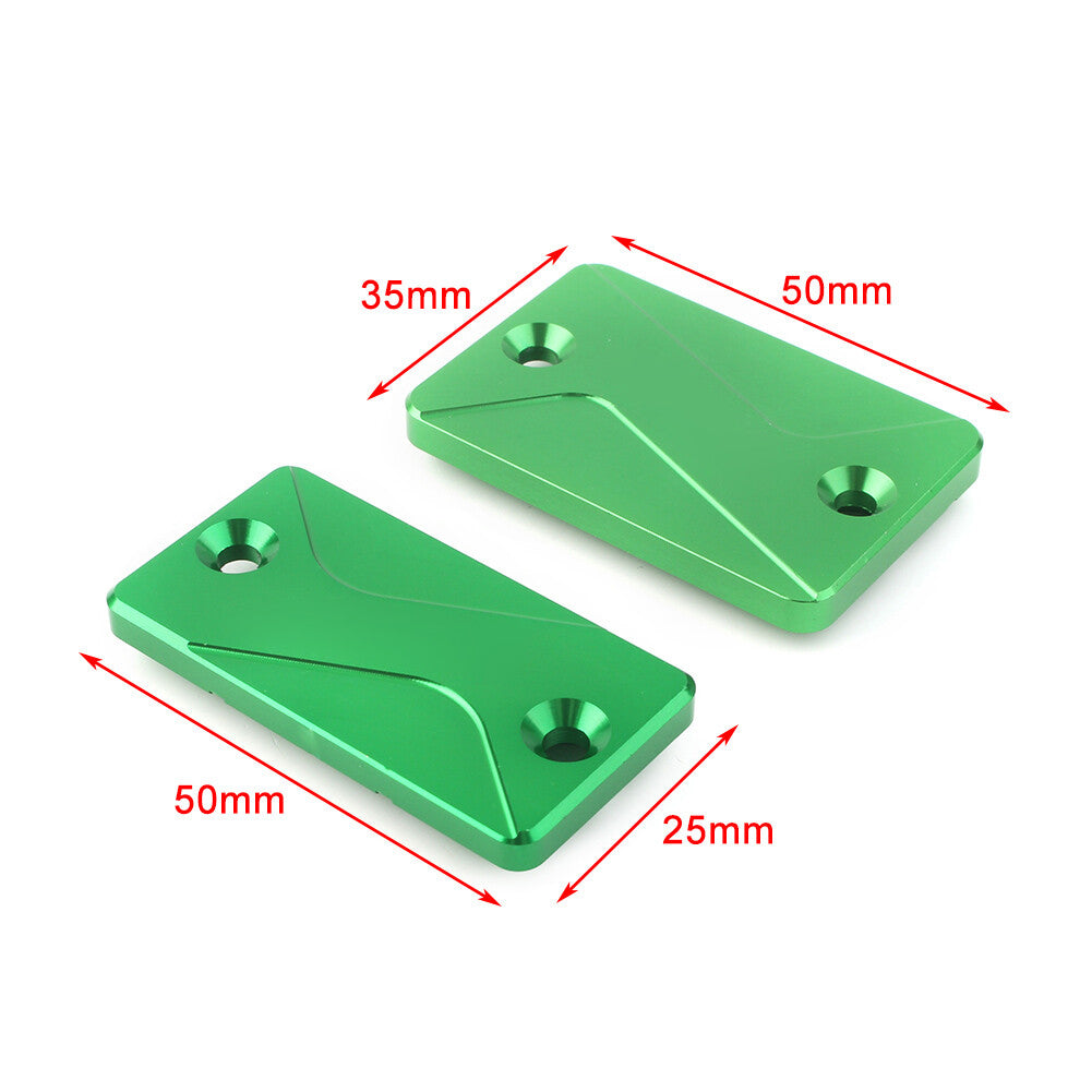 for Kawasaki KLX125 150S KLX250 300 Front Rear Brake Reservoir Fluid Covers
