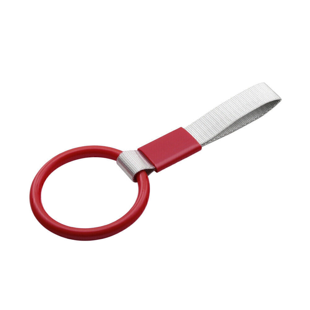 PVC ROUND RED JDM TSURIKAWA RING SUBWAY TRAIN BUS HANDLE STRAP CHARM DRIFT