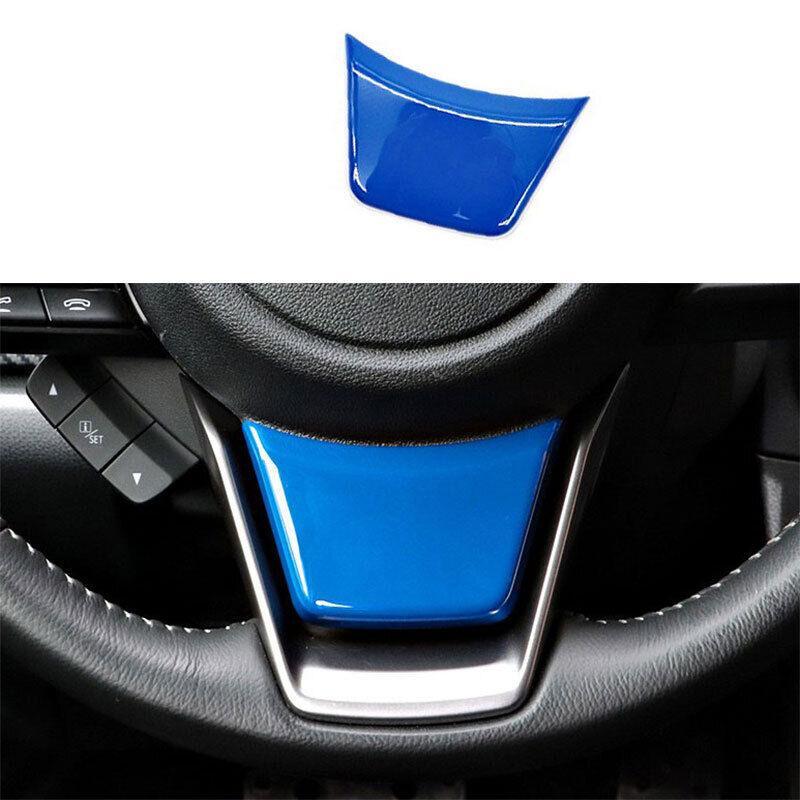 for Subaru Outback 2018-2019 Bright Blue Steering Wheel U-Type Cover Trim 1PCS