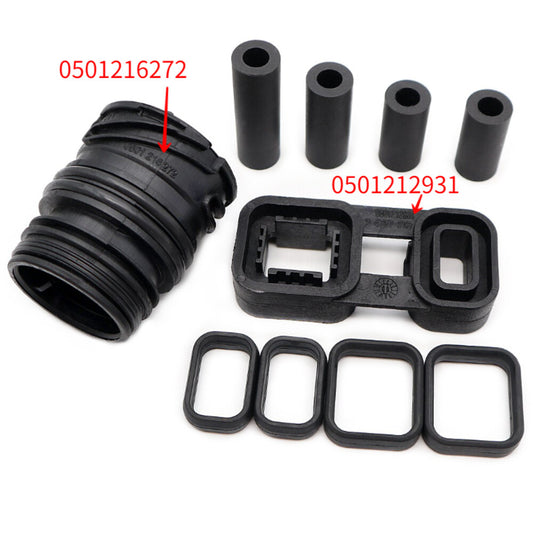Transmission mechatronic sealing sleeve with adapter suitable for BMW E53, E60, E65, E70, E90