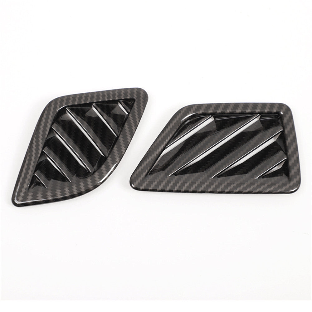 2¡ÁCarbon Fiber ABS Dashboard Air Vent Outlet Trim for BMW 5 Series F10 2011-2017