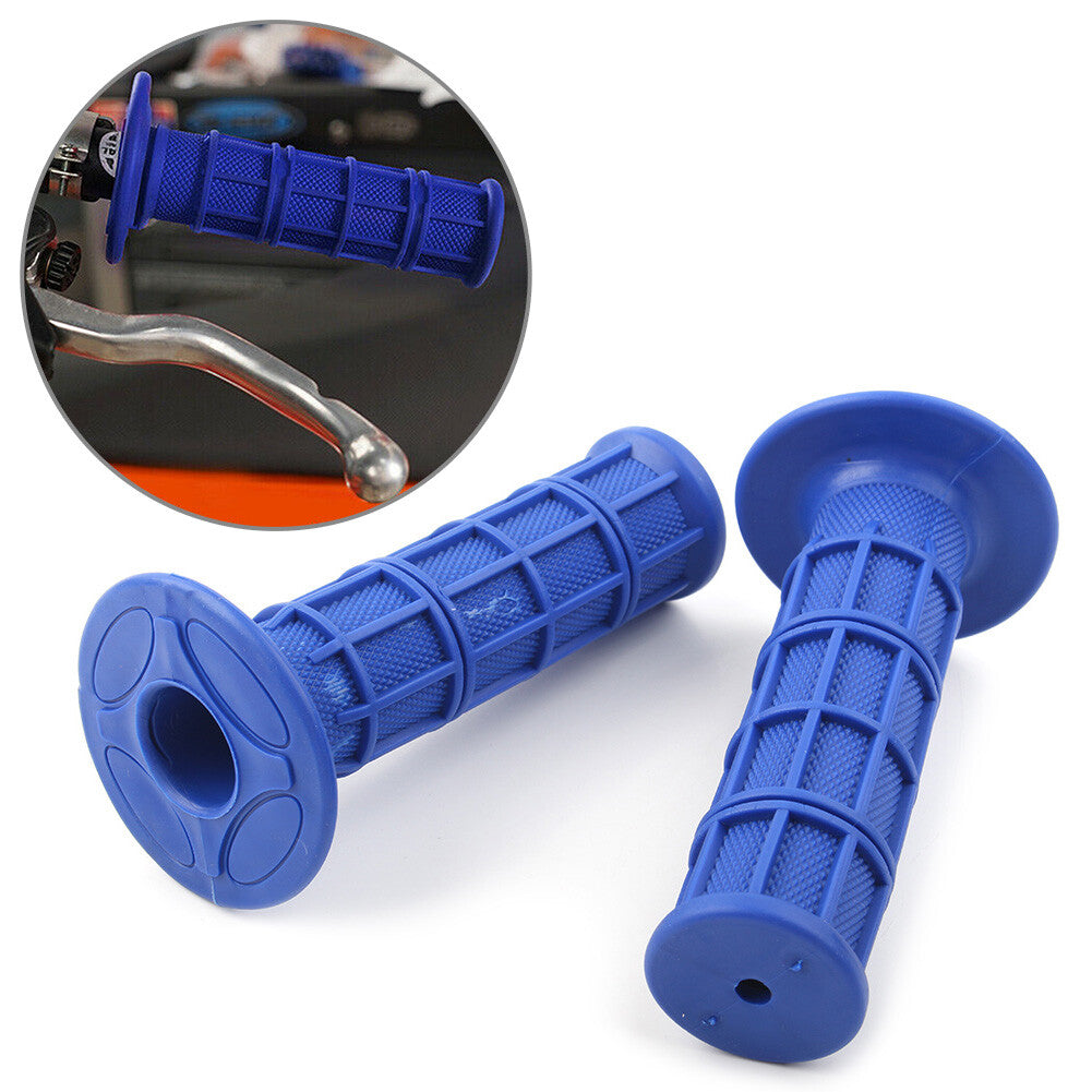 Blue Rubber 7/81 Pro Hand Grips Throttle Handle Bar ATV MX Dirt Bike Enduro