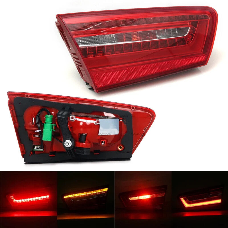 Right LED Rear Inner Tail Lamp Warning Light Tail Light for Audi A6 C7 2010-2016