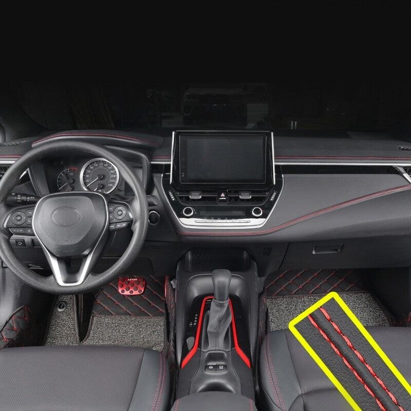 78in Car Trims Line Leather Auto Interior Mouldings Strip Self Adhesive Parts
