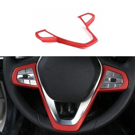 Steering Wheel Strip 1PCS Fit for BMW X5 G05 2019-2020 2022 Cover Trim ABS Red