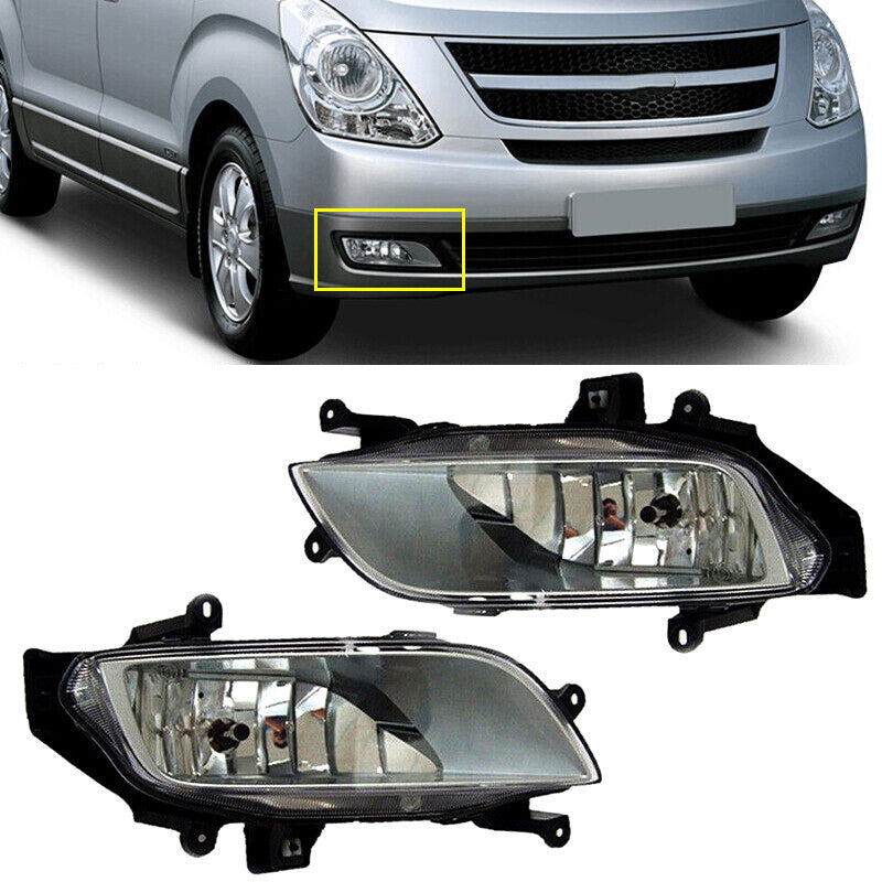 Pair Front Fog Light Lamp For 2007-2015 for Hyundai i800 iMAX H1/ Grand Starex