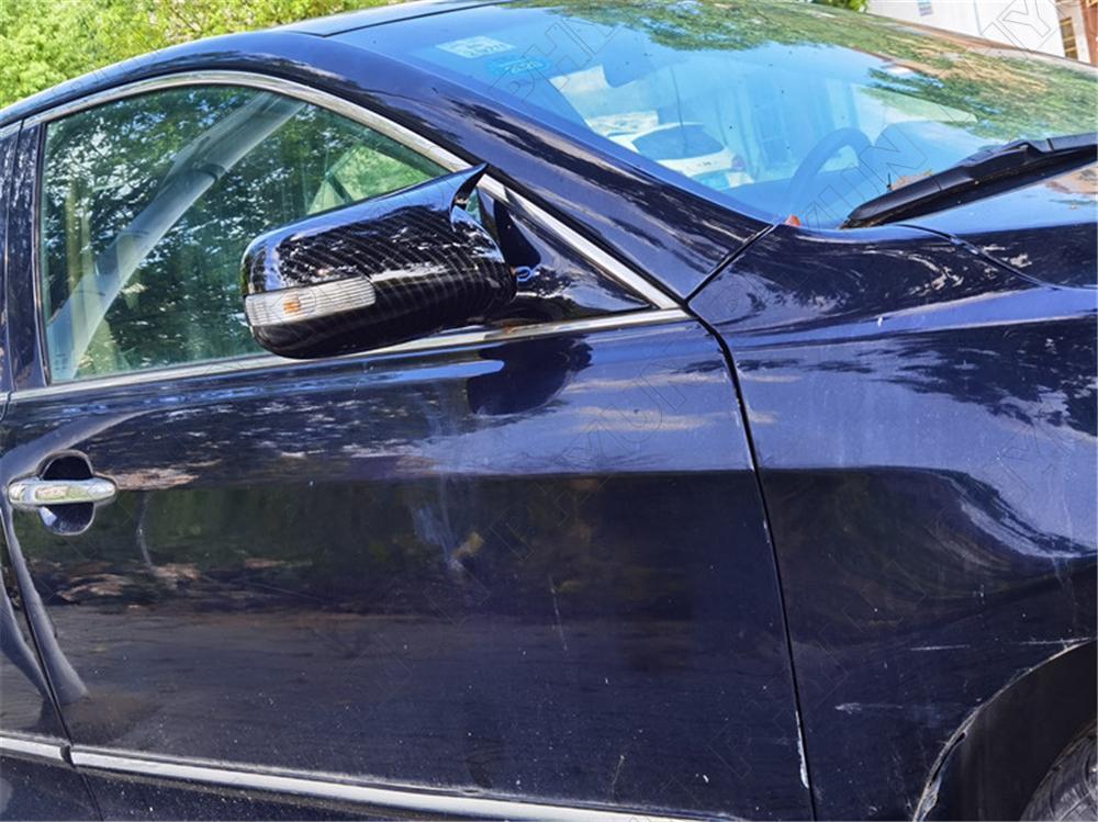 for Toyota for Camry 2006-2011 Carbon Fiber Look Ox Horn Rear View Mirror Cover Trim