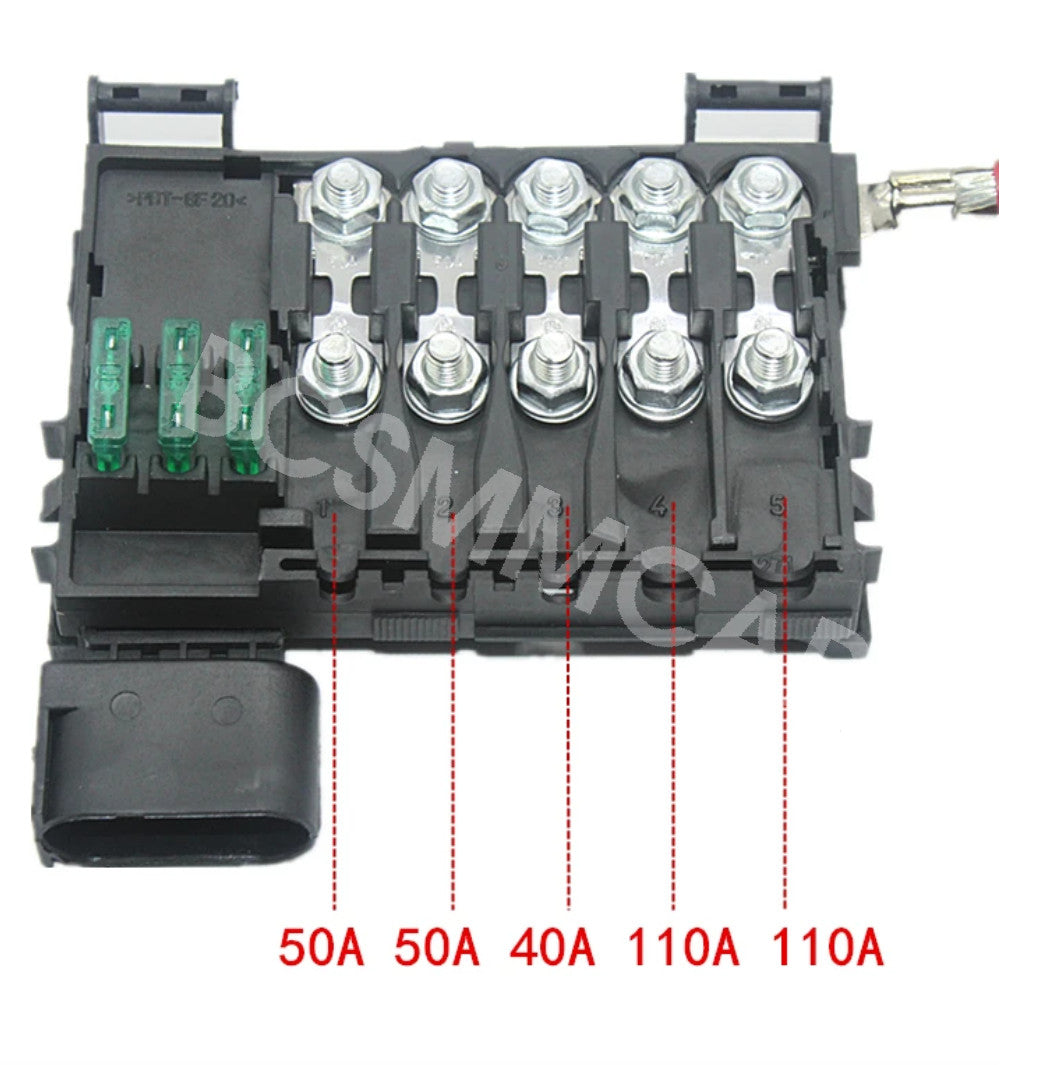 Car Fuse Box Battery Terminal Fit for VW Beetle 2002-2010 1J0937550A 1J0937550B